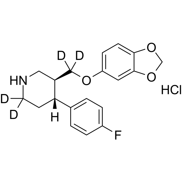 (rac)-(trans)-Paroxetine-d4 hydrochloride 1217753-24-6